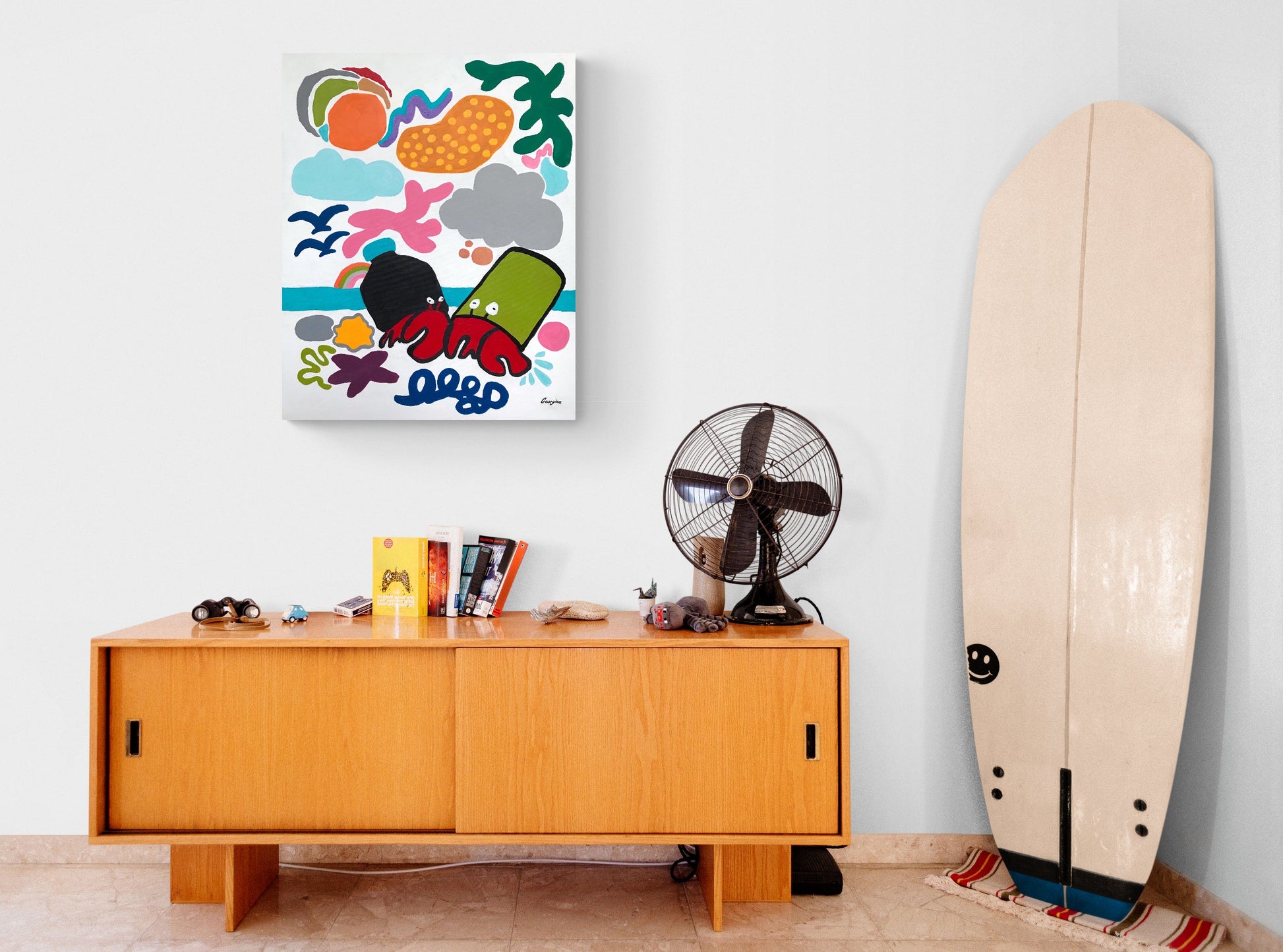 Beach Houses Painting