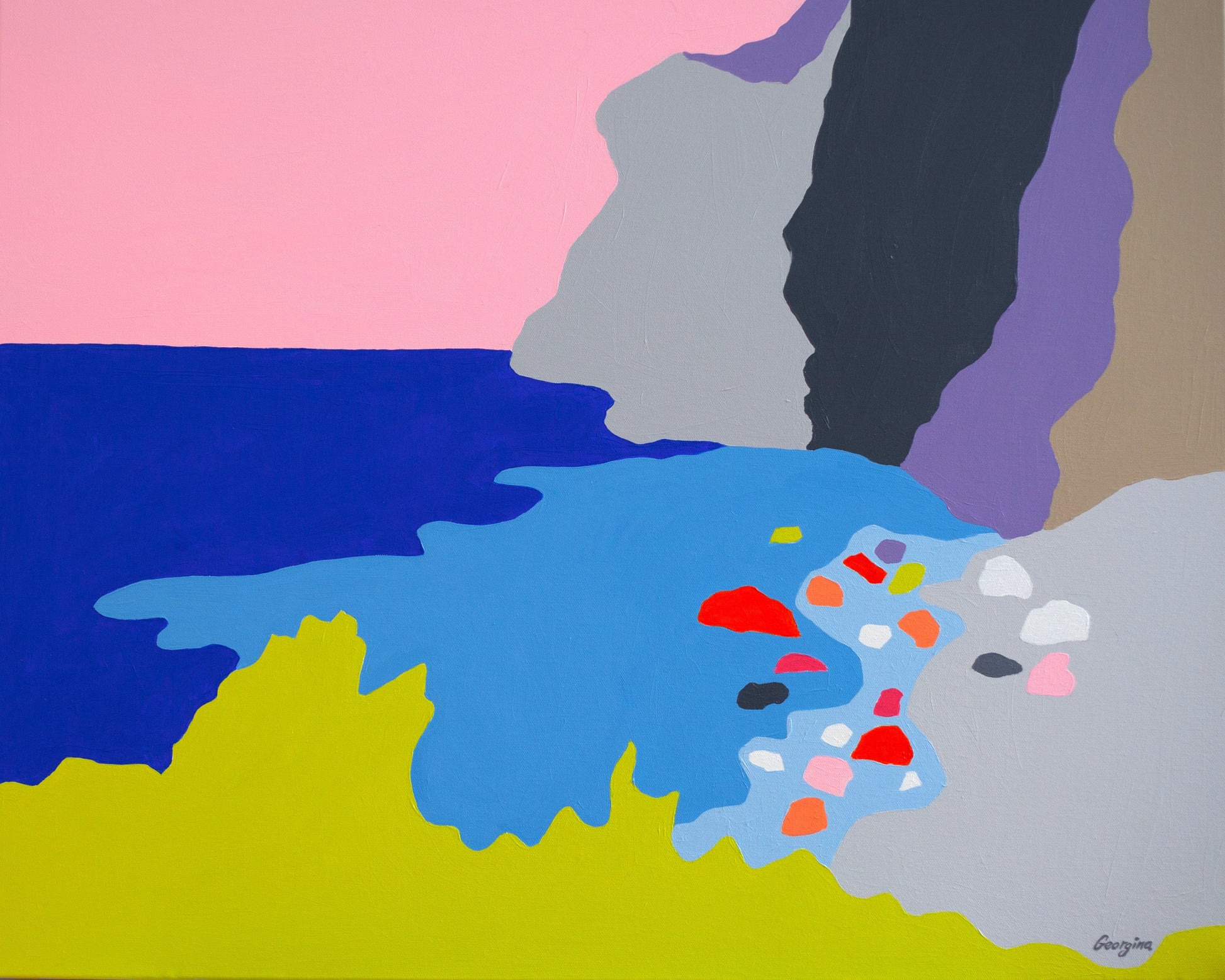 Blues Of The Aegean Sea Painting