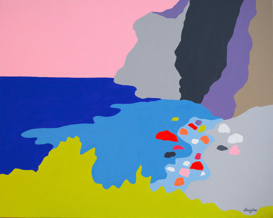 Blues Of The Aegean Sea Painting