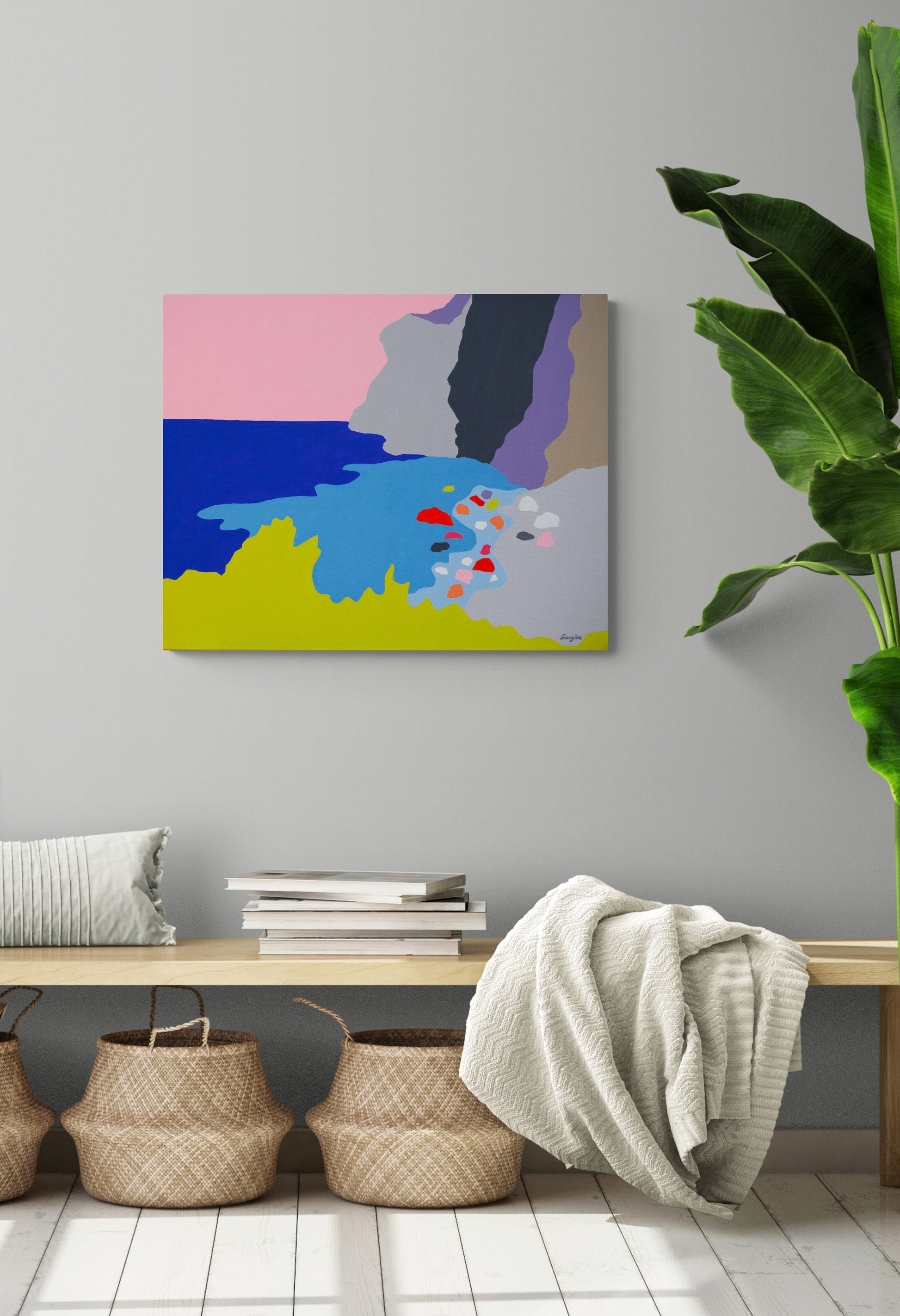 Blues Of The Aegean Sea Painting