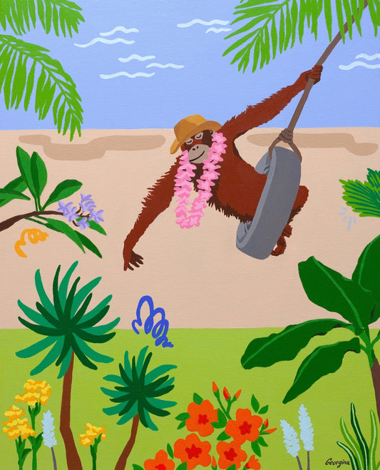 Happy-go-lucky orang utan