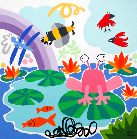 Lily Pond Life Painting