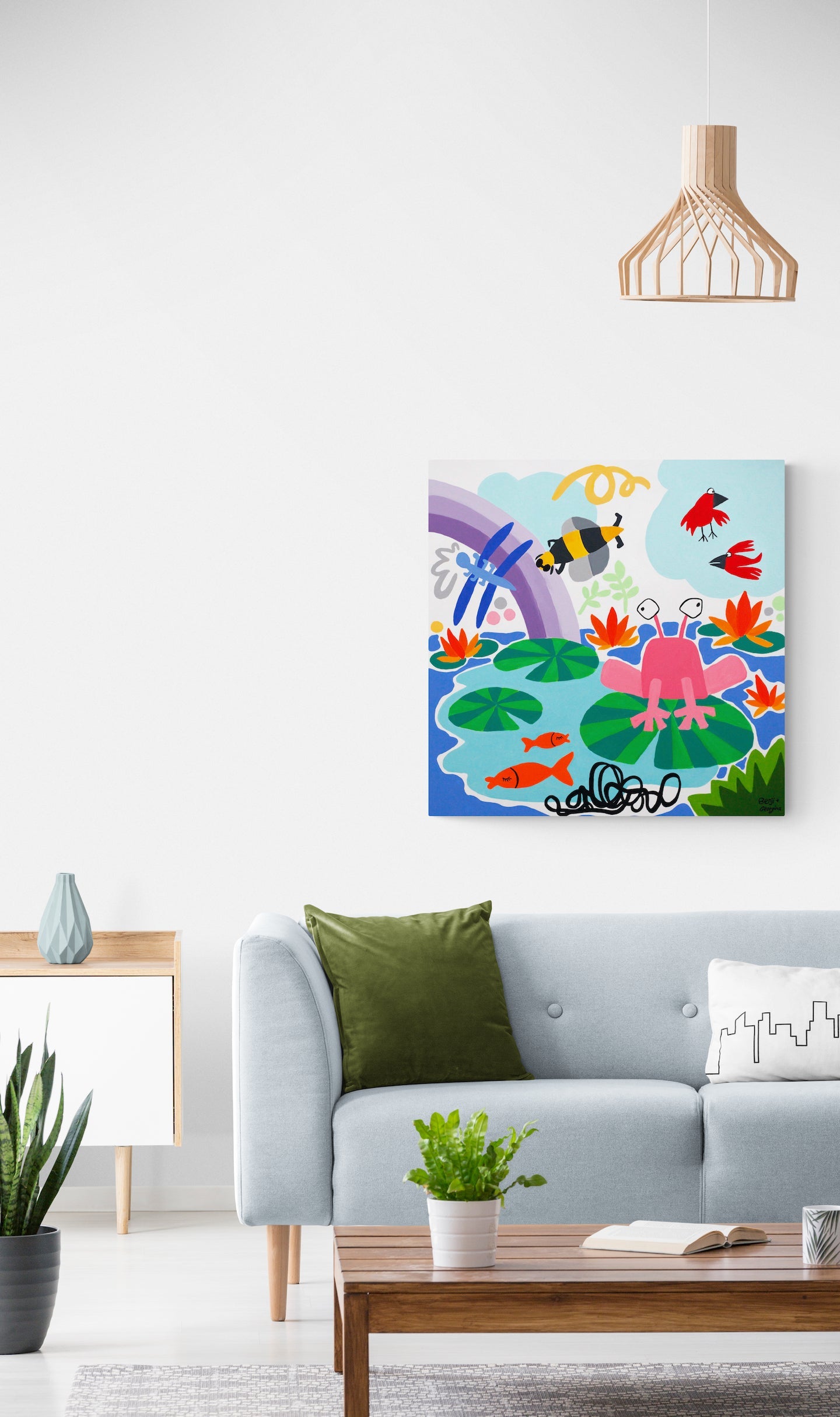 Lily Pond Life Painting