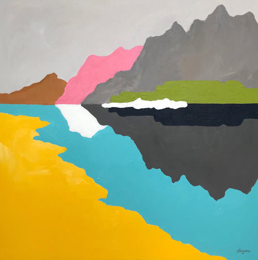 Rainbow Reflection Painting