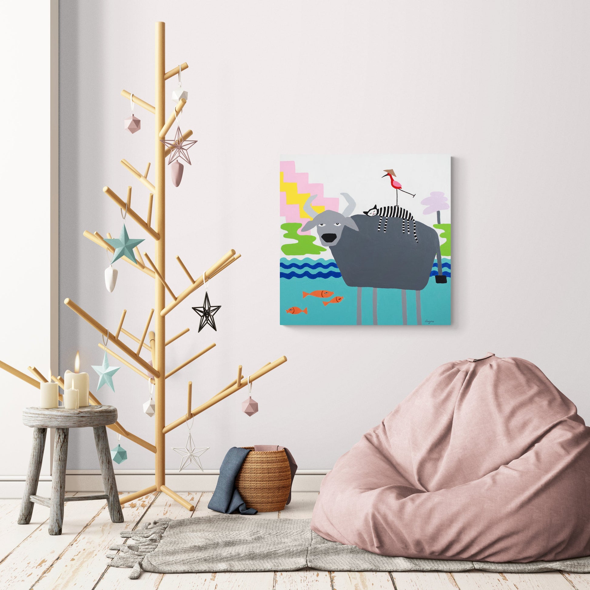 Riverside Blues Painting