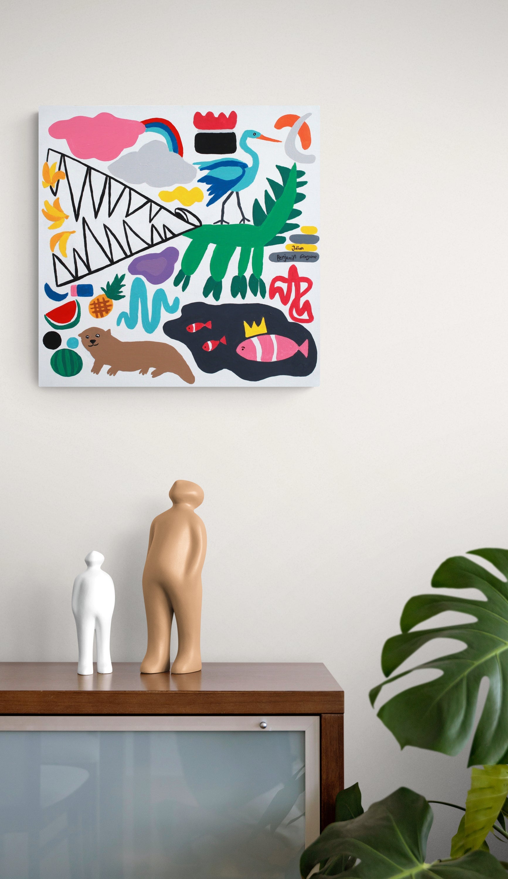 Vegetarian Crocodile Painting