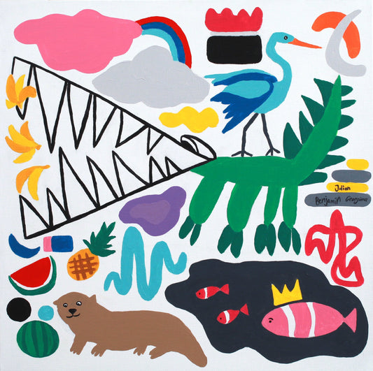 Vegetarian Crocodile Painting