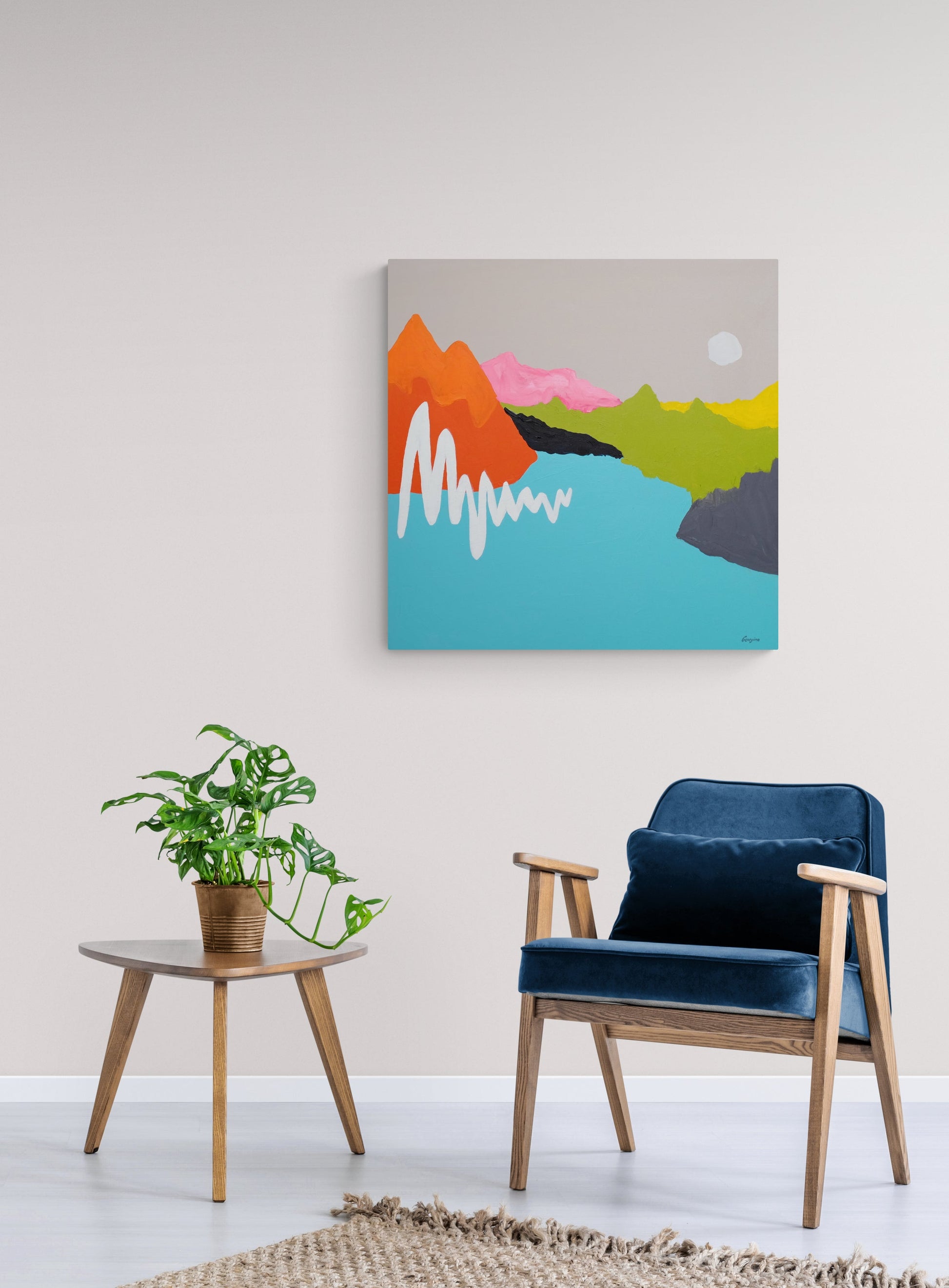 Candy Mountain Painting