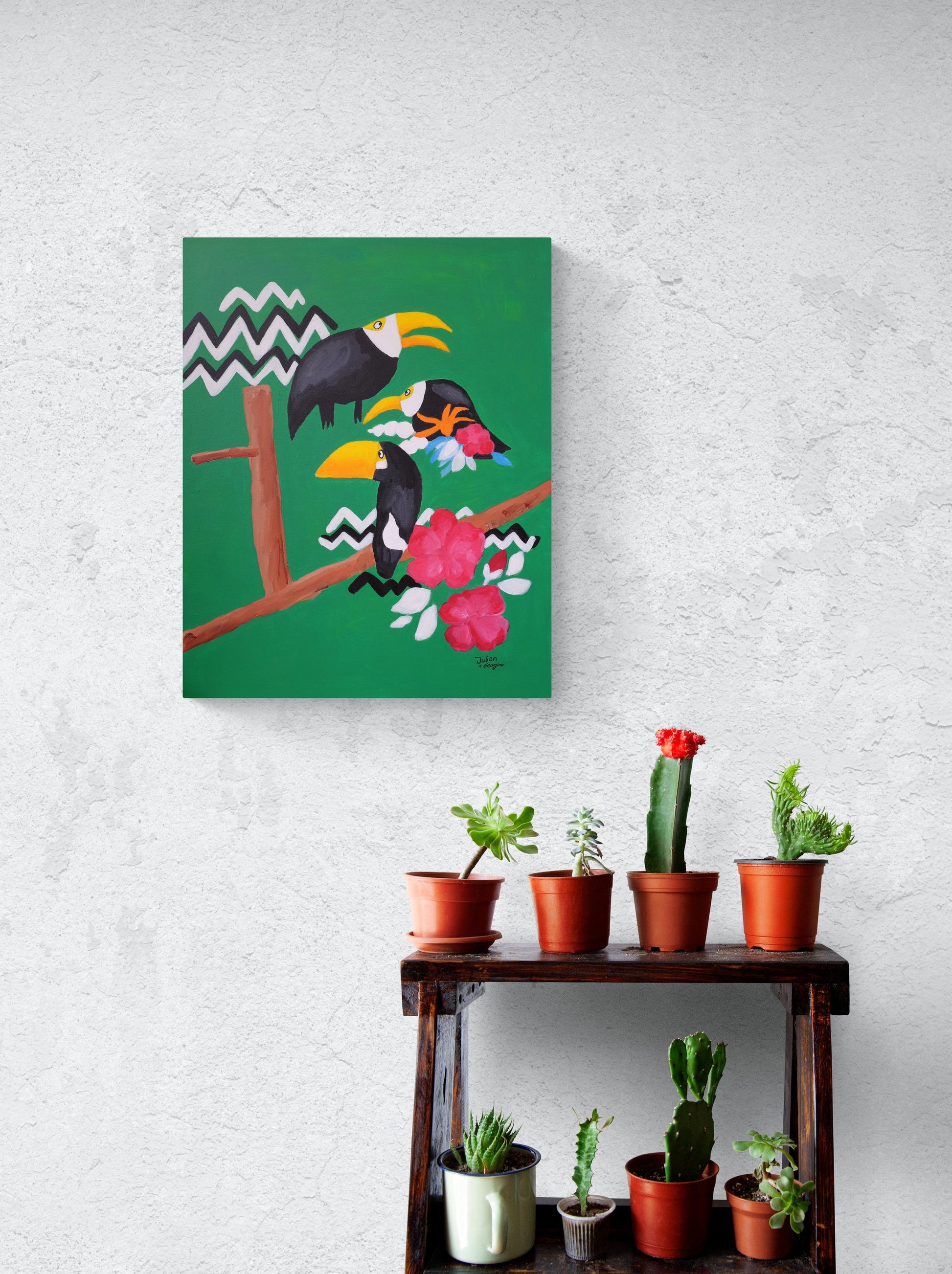 Zig Zag Toucans Painting